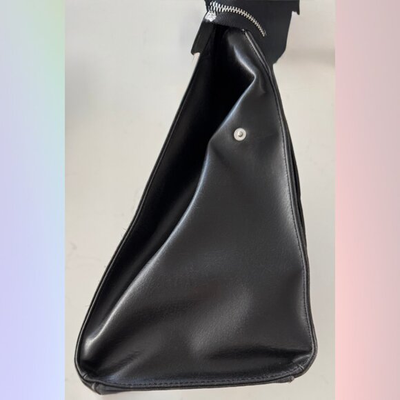 Mat & Nat Large Black Briefcase Messenger Bag - Picture 3 of 10